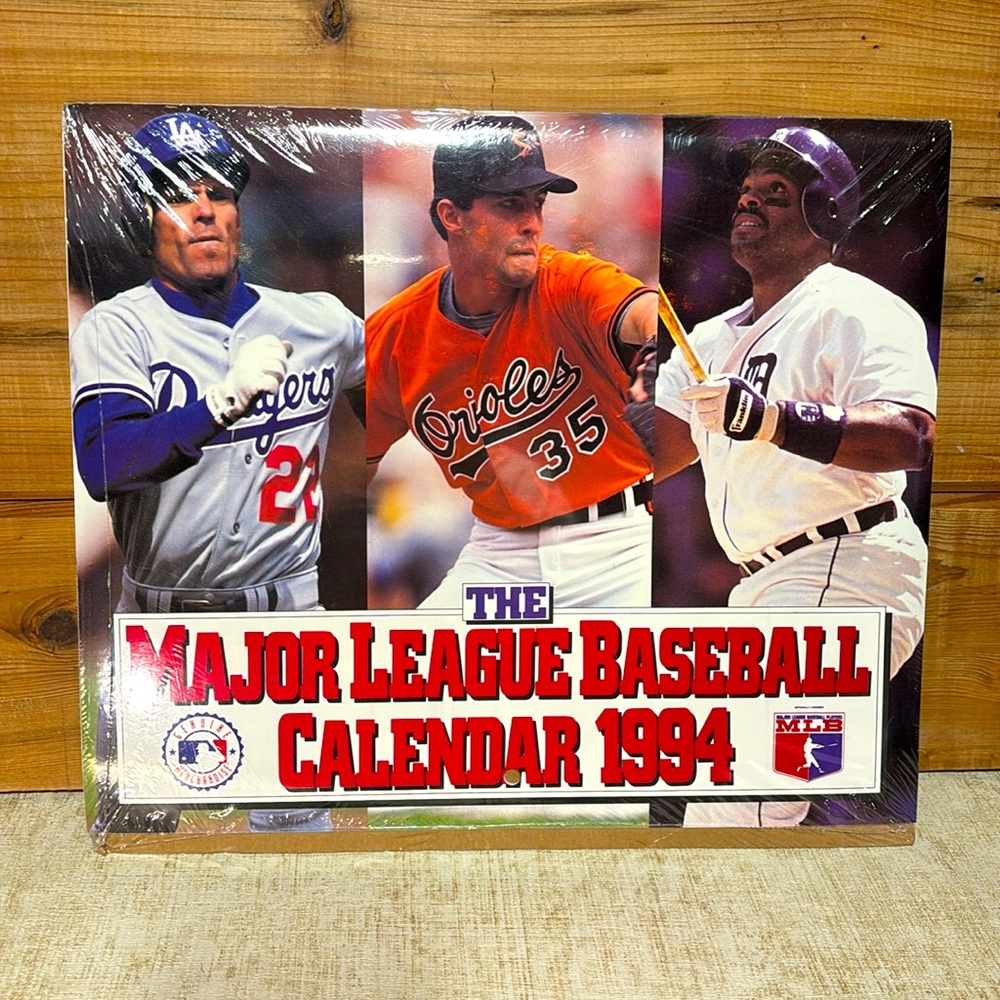 Vintage 1994 Major League Baseball Calendar New Sealed in Plastic Unopened